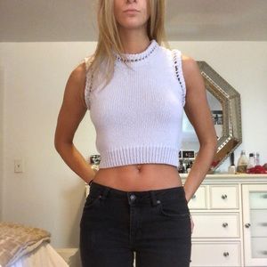 Club Monaco Braided Detail Sweater Vest Top - S